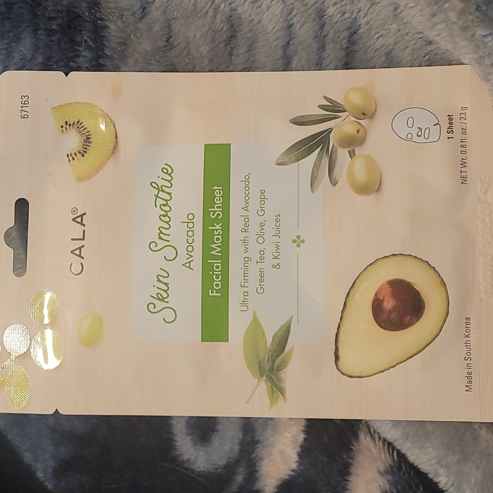 Skin smoothie avocado face sheet